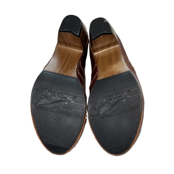 Dansko Brown Leather Mule Wood Clogs Women's Euro 42, US 11 - Picture 4 of 9